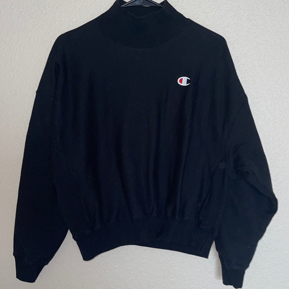Champion black turtleneck sweater